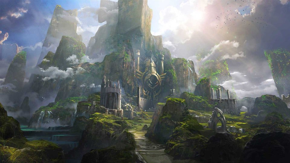 Overgrown ancient ruins across the Paragon map