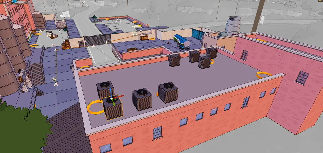 Fortnite — The Simpsons Season: Rooftop in the editor