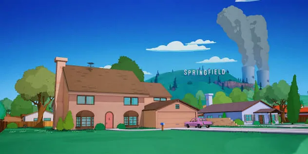 Fortnite — The Simpsons Season: The Simpsons house and Springfield sign