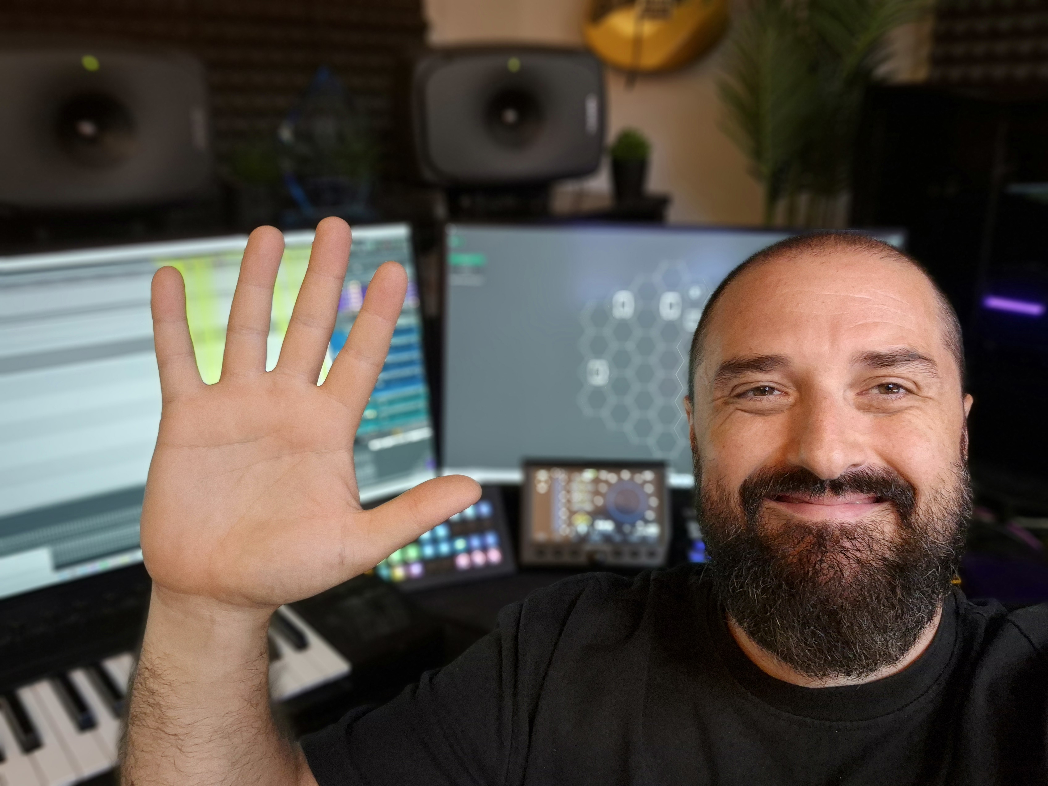Joe Hudson in his studio